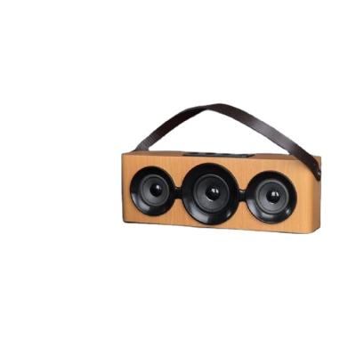 China 2020 PORTABLE Blue Tooth Speaker Wooden Radio Portable Mobile Speaker for sale