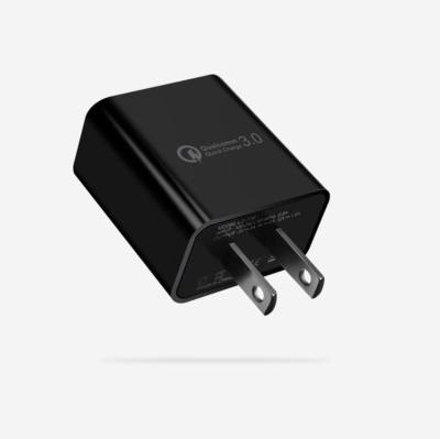 China Hot Selling Mobile Phone Charger 18W QC3.0 Travel Wall Fast Fast Charging Portable Charger for sale