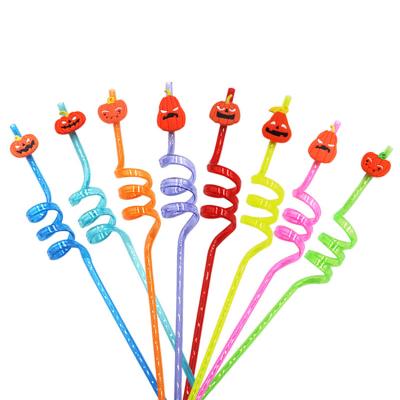 China 2021 New Traditional Design Halloween Special Environmental Protection Straw In Edible Bendable for sale