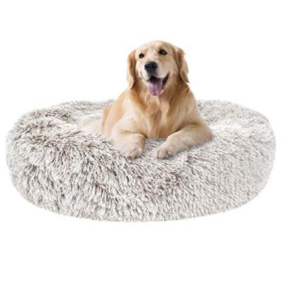 China Travel Machine Washable Gradient Luxury Plush Anti-Slip Durable Pet Bed for Dogs and Cats with Waterproof Base for sale