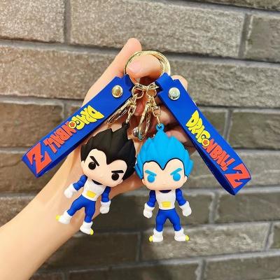 China Fashional Souvenir Gifts Cool Cartoon 3D Key Chain Dragon Ball Key Chain Doll for sale