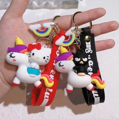 China Lovely Cartoon Souvenir Gifts Fashional Souvenir Gifts 3D Key Bag Car Key Chain Pendant Keychains Child Gifts Keychains for sale