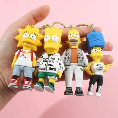 China Super Cute Simpsons Family Story Fashional Keepsake Gifts Cartoon Key Chain for sale