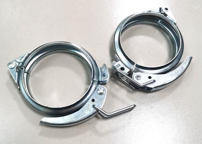 China 150mm Galvanized Steel Ducts Lever Hose Clamp Locking Ring Clamps High Strength for sale