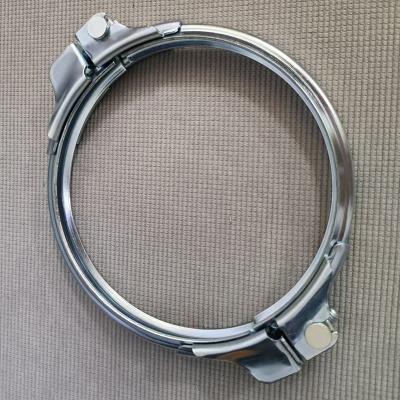 China 2.0mm Thinckness Heavy Duty Galvanized Or Stainles Steel 304 Pipe Clamps With Sealing Rings for sale