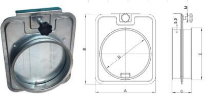 China O metal conecta os encaixes sopra a porta 100mm para a coleção de poeira à venda