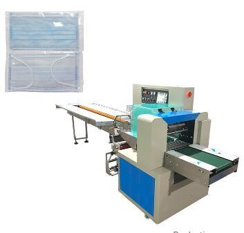 China Horizontal Face Mask Packing Machine / Mask Packing Machine 220 - 380V for sale