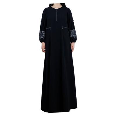 China Bonding/NEW Wholesale Turkey Dubai Solid Color Splicing Abaya Muslim Women Dress Modest Abaya Inner Dresses Silk Islamic Clothing Satin Abaya for sale