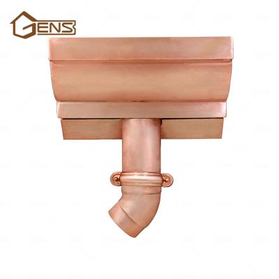 China Eco-friendly Green Material Wholesale K Style Copper Gutter For Gutter Drainage for sale