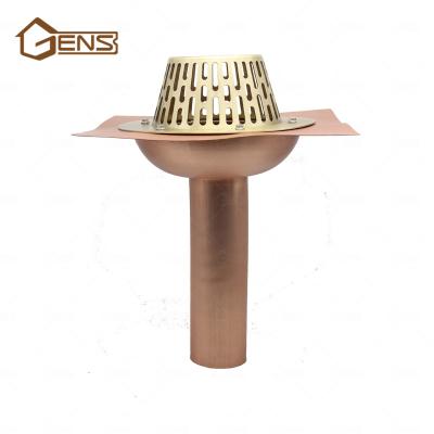 China Easy Installation Hot Selling Copper Roof Drain Strainer For Flat Roof for sale