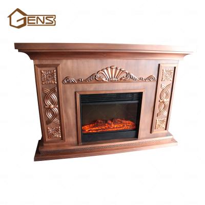 China Indoor&outdoor Copper Burning Copper Fire Pits Fireplace / Modern Copper Fireplace for sale