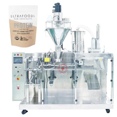 China Automatic Horizontal Coffee Cocoa Protein Flour Sugar Milk Tea Powder Food Spice Food Packing Doypack Filling Packaging Machine for sale