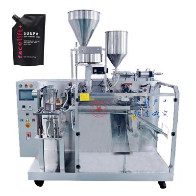 China Automatic Pouch Holder Bag Premade Food Doypack Soap Oil Juice Paste Sauce Filling Machines Beer Liquid Detergent Filling Machine for sale