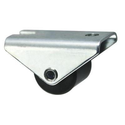 China 14 Mm Rigid Caster Wheel TPR Fixed Caster With Gray Wheel for sale