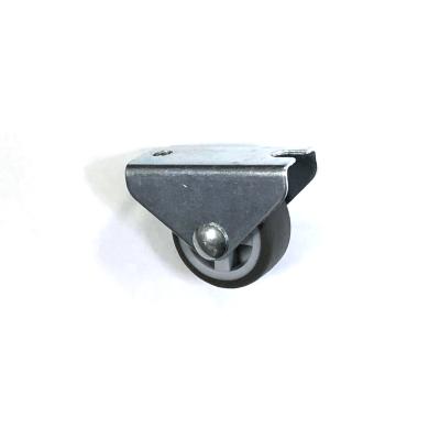 China Modern 30MM TPR Fixed Caster Wheels Rigid Caster For Furniture Sofa Bed for sale