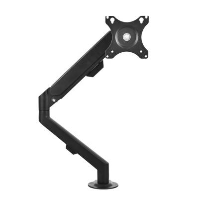 China Wholesale Aluminum Alloy Cheap Fit 13-30 Inch Shock Absorber Aluminum Alloy Single LCD Led Monitor Desktop Mount Arm for sale