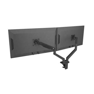 China 13-34 Inch Dual Monitor Wholesale OEM Size Aluminum Adjustable Mechanical Spring Monitor Arm Bracket Monitor Mount for sale