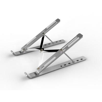 China Foldable In Common Adjustable Aluminum Alloy Notebook Stand Holder Portable Foldable Laptop Accessories for sale