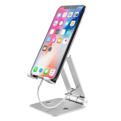 China OEM ODM Aluminum Alloy Metal Mobile Phone Holder Adjustable Portable Stand for sale