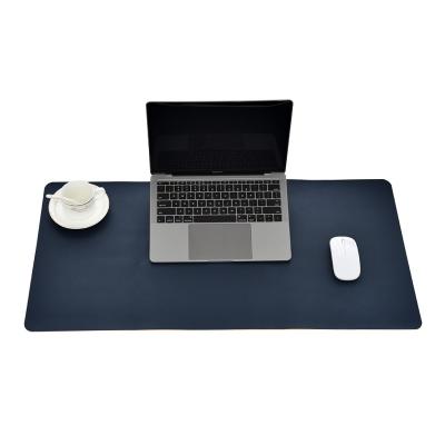 China With Wrist Rest PU Leather Desk Keyboard Mouse Pad Custom Intensified Large Laptop Desk Mat With Laptop Stand for sale