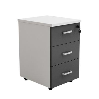 China High Quality Adjustable Mobile Pedestal Mobile Wood File Cabinet (Height) 3 Drawers for sale