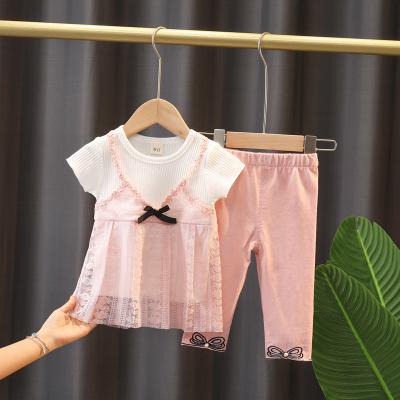 China Hot Sale 3color Cute Style Girls Shirts Style 3color Babies 0-3years Dresses Kids Summer Princess Flower Cute Dress for sale