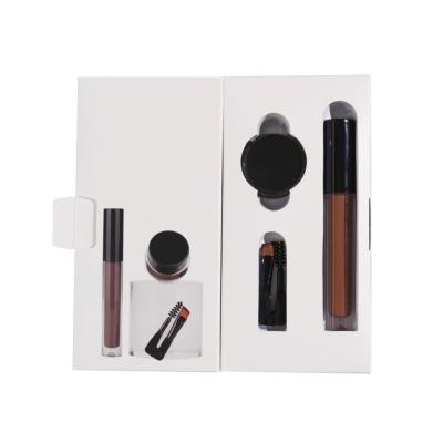 China Waterproof Wholesale 3 in 1 One Dark Brown Waterproof Long Lasting Eyebrow Gel Kit for sale