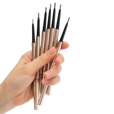 China High Quality Double Ended Prime Vegan Waterproof Flat Slim Retractable Eyebrow Pencil Enhancer for sale