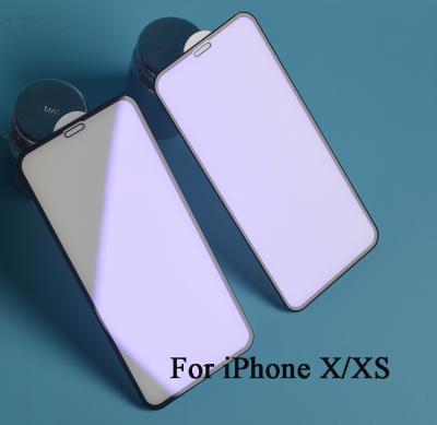 China Mobile Phone Real 5D Curved Light Ray Glue Full Resistant Tempered Glass Anti-blue Screen Protector For iPhone X XS XS Max Plus 8 7 6 6S for sale