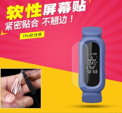 China Smart Watch Super Clear Anti-explosion Soft Hydrogel TPU Screen Protector Film For Fitbit Ace 3 for sale