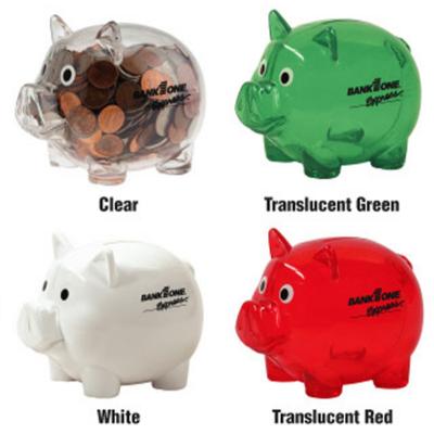 China Eco-friendly Material Souvenir Gifts Piggy Apple House Shape Savings Bank , Plastic Piggy Bank for sale