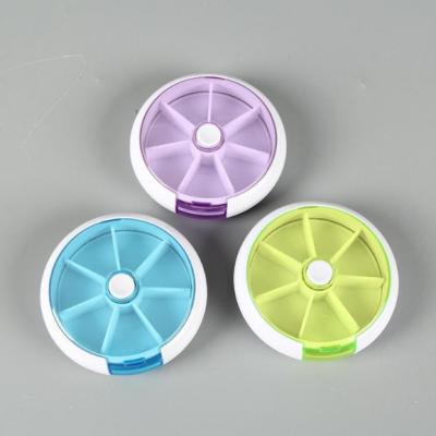 China ABS+PC Direct Sales Auto Spin Seven Pill Plastic Box for sale