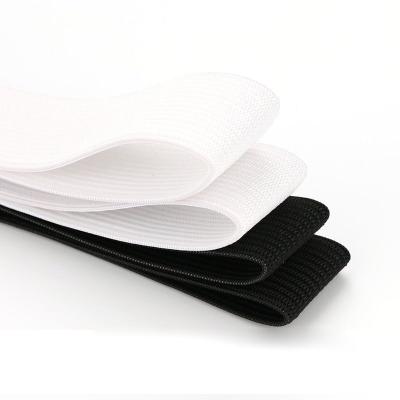 China New High Elasticity Elastic Waist Band Elastic Black And White Color Woven Ribbon for sale