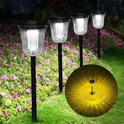 China Residential Amazo hot selling new design Solar Garden Lights outdoor garden decoration landscape waterproof garden light with solar for sale