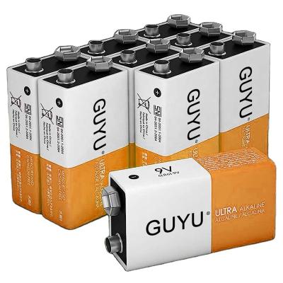 China Toys wholesale super alkaline 9V / 6LR61 battery high power 9v alkaline battery for sale