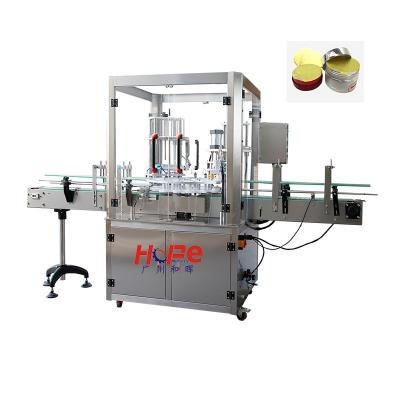 China Aluminum box + premade foil premade plastic foil cup+ heads automatic Premade double film heat sealing machine product sealing machine good sealer machinery seal for sale