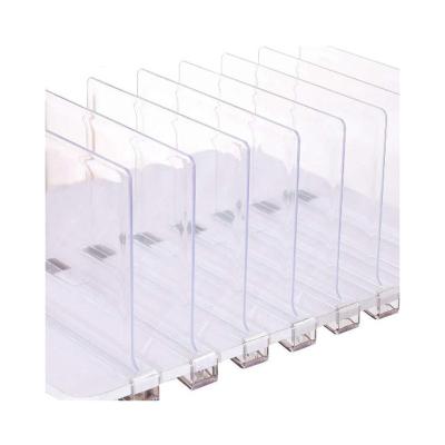 China Best Selling Clear Acrylic Cabinet Shelf Dividers For Wooden Shelves for sale