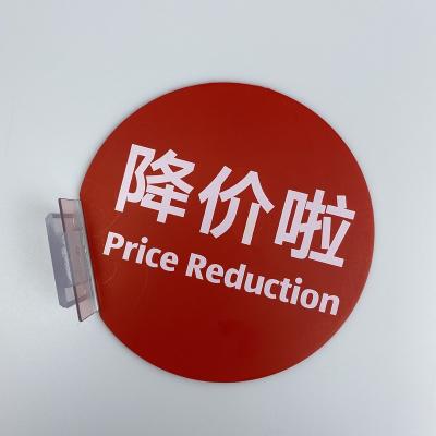 China Packing Display Stand Strip Label Holder Clip Price Data Tape Shelf Talker For Supermarket for sale