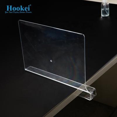 China Supermaerket Display New Arrival Plastic Acrylic Supermarket Cabinet Shelf Divider for sale