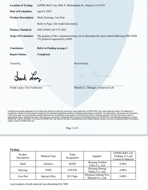 REACH Certificate - HANGZHOU BEISHUN BRISKSPRING ENVIRONMENTAL TECHNOLOGY CO., LTD.