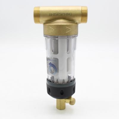 China Spin Down Sediment Water Pre-Filter with Scrapper, 40 Micron Reusable Flushable Pre-Filtration System for sale