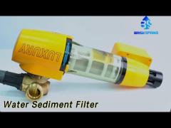 Flushable Water Sediment Filter 40 Micron SS316L Reusable For Household