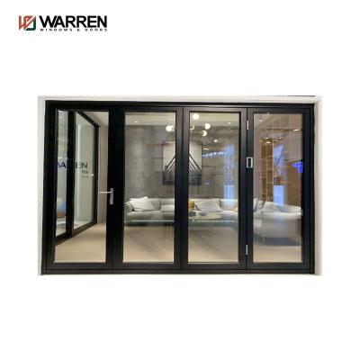 China Bi-Fold Waterproof Interior Doors Glass Folding Partition For Office Meeting Room Shopping Mall for sale