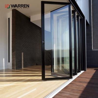 China Waterproof Insulation Custom Weatherproof Room Door Bi-folding Aluminum Doors for sale