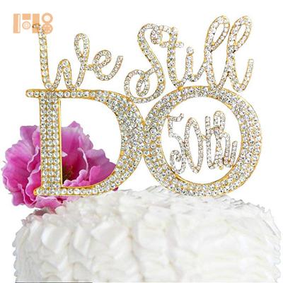 China For Cake Topper Rhinestone Cake Decoration 