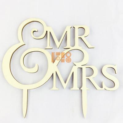 China Marry Mr. and Mrs. Personalized Wedding Cake Topper To Be Bride and Groom | wooden cake toppers for sale