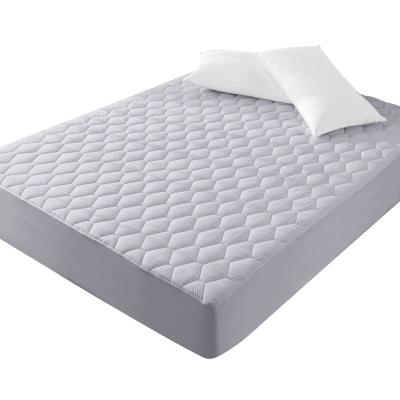 China 100% Anti-bacteria Waterproof Mattress Pad Breathable Quilted Fitted Protector With Deep Pocket Stretches Up To 18 Inches Soft for sale