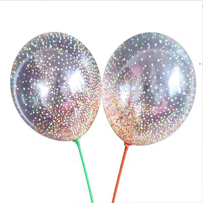 China Decoraive manufacturer sells glitter magic foam balloons venue decoration and luminous balloons for sale