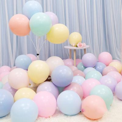 China EN71-12 Factory Direct Selling Promotional Toy Macaron Latex Balloons 12inch Pastel Latex Balloons For Party Decoration for sale