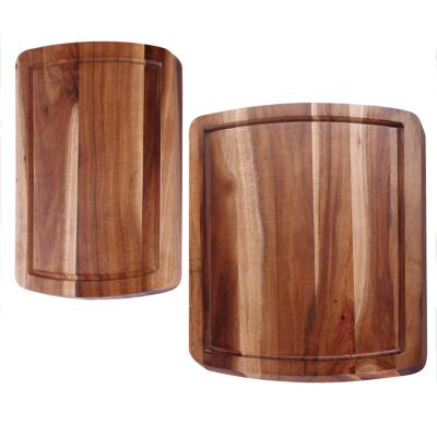 China Viable Premium Commercial Thick Wood Chopper BBQ Cutting Board Customized for sale